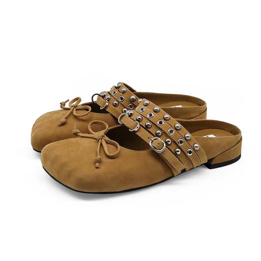 低跟芭蕾半拖穆勒鞋 商品图7