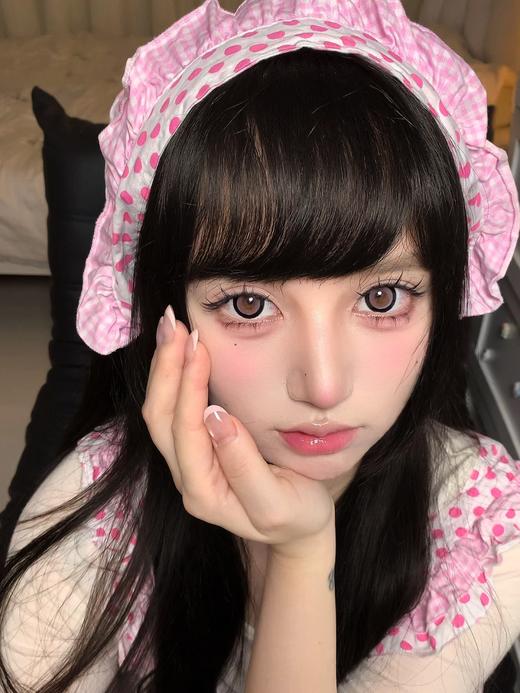 hanawink半年抛  甜甜圈杏仁/甜甜圈棕/甜甜圈粉 14.5mm 着色14.2 咖红/棕/粉 商品图2