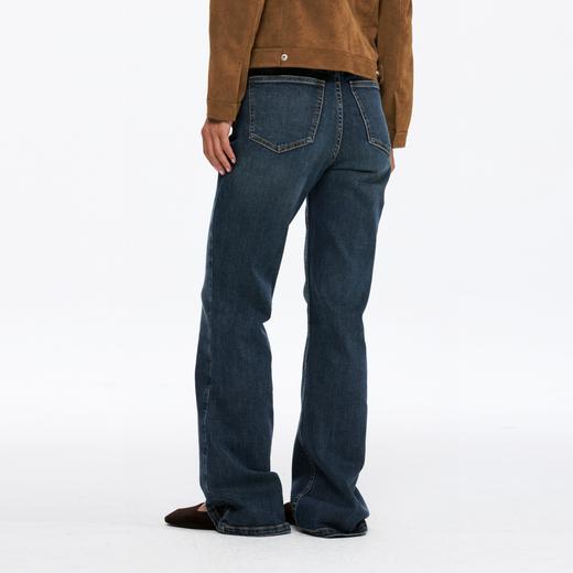 oneup复古洗水弹力喇叭牛仔裤 商品图4