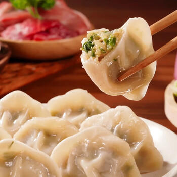 三全灌汤猪肉白菜水饺1kg约54只饺子速冻食品早餐蒸饺煎饺 商品图6