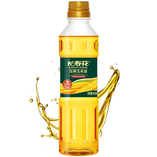 长寿花压榨玉米油400m小瓶体验装非转基因食用油植物油烘焙油 商品图1