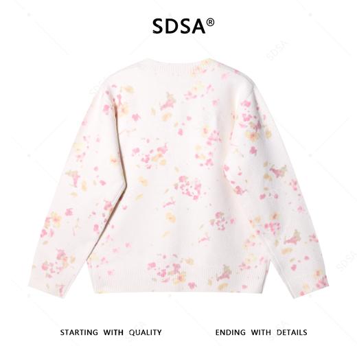 42558SDSA男士秋冬新款痞帅男装小碎花单排扣圆领针织衫开衫百搭毛衣 商品图5