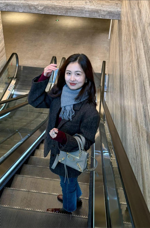 巴黎世家 city mini 做旧牛皮 灰金 机车包 商品图2