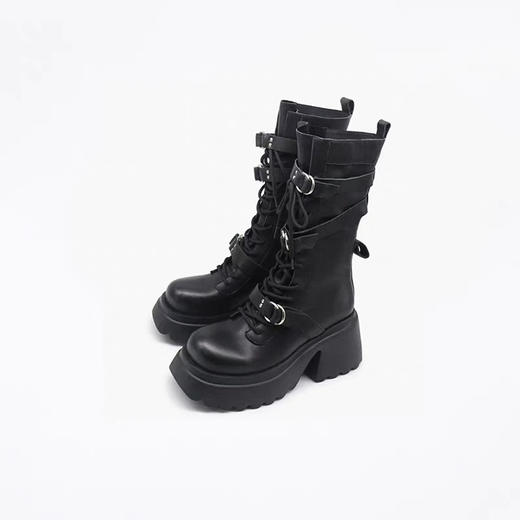 漫画腿绑带马丁靴 商品图5