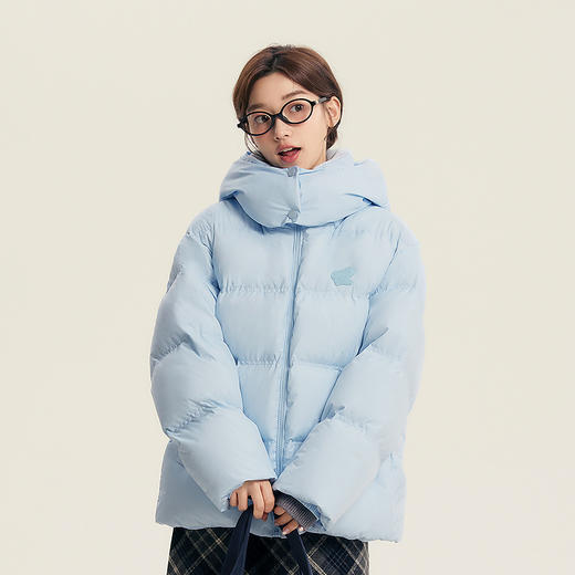 笛莎Deesha青少年女童羽绒服2025冬季女童云感可脱卸连帽羽绒服 商品图1