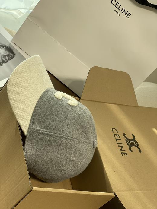 MJ47-赛琳 Celine 官网羊毛拼色棒球帽 毛呢料(COCO) 商品图7