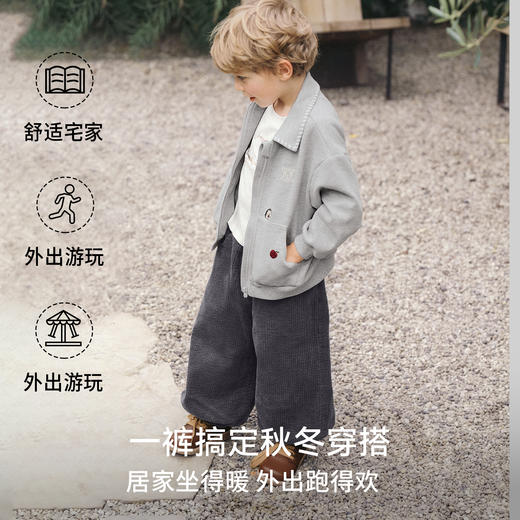 【宝宝服饰】嫚熙童装儿童裤子秋季灯芯绒长裤男女童裤子 商品图4