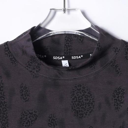 T4835SDSA男士秋冬新款痞帅男装美式扎染豹纹印花半高领长袖T恤时尚潮 商品图2