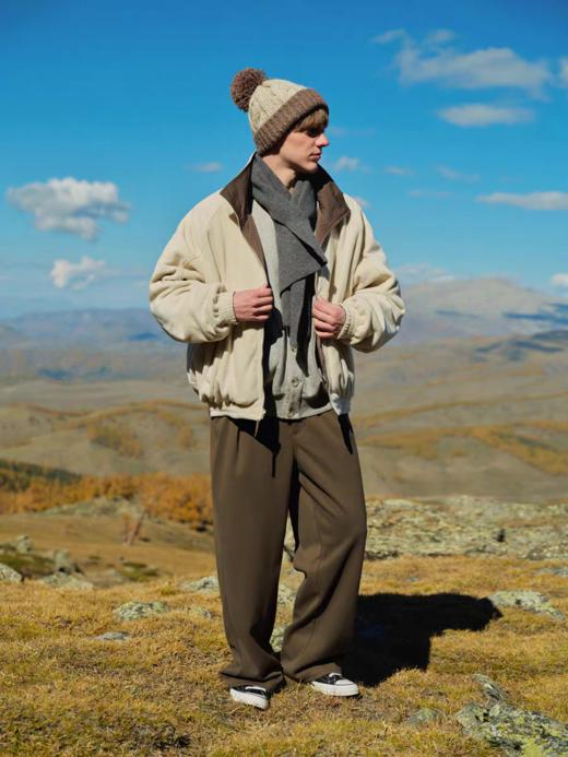 Evistub/E-4DCK1118/高密暖绒易打理宽松西裤 商品图1