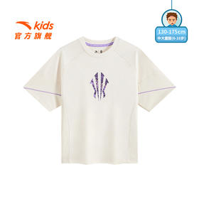 欧文同款短袖安踏儿童男大童2025新款上新透气舒适中大童运动短T352531111