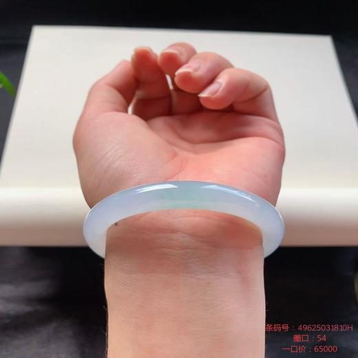 高货翠绿翡翠手镯 传家宝温润圆满中式翡翠手镯49625031810H（一口价） 商品图3