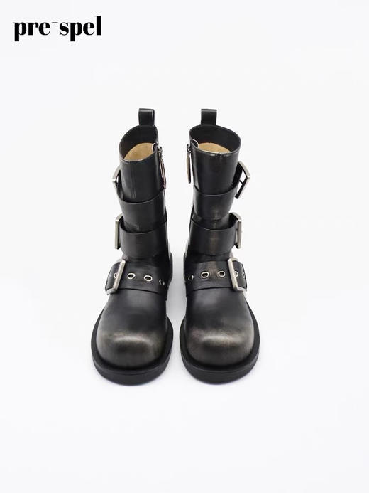 圆头烟管直筒短靴 商品图2