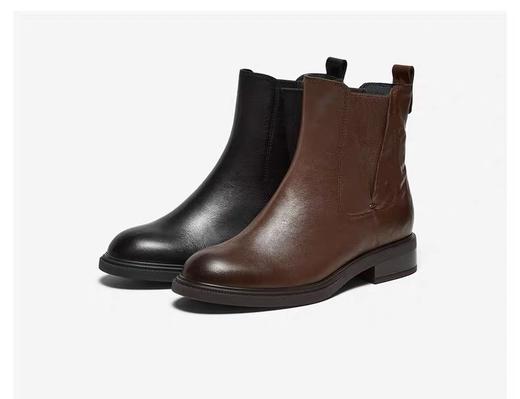 【云粉节】【拔佳】BF楼Bata切尔西靴女2025冬款英伦风羊皮通勤软底短筒靴AKL66DD5      吊牌价1359 活动价939 商品图4