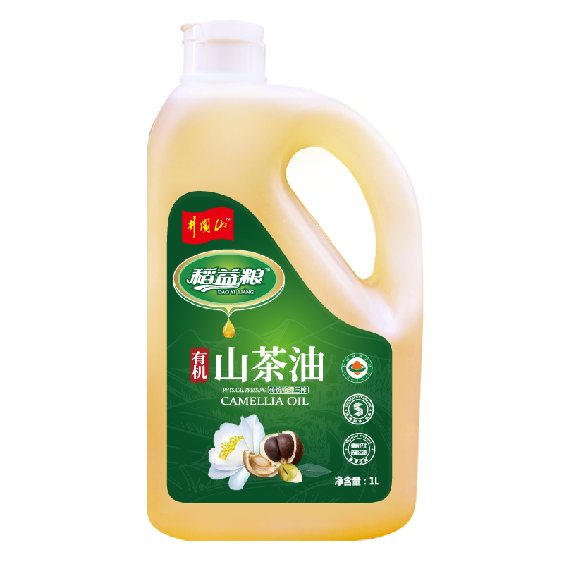 稻益粮压榨一级有机山茶油1L