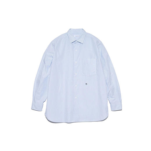 nanamica Regular Collar Stripe Wind 男女中性款条纹按扣衬衫 商品图4