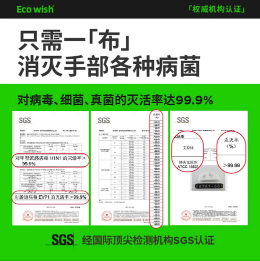 EcoWish手部清洁湿巾 商品图3