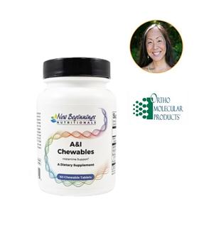 【美国医生五星推荐-儿童鼻敏咀嚼片】A&I Chewable 60片  鼻敏感 呼吸道健康 天然成分 流鼻水 支持健康组胺 儿童喜爱口味