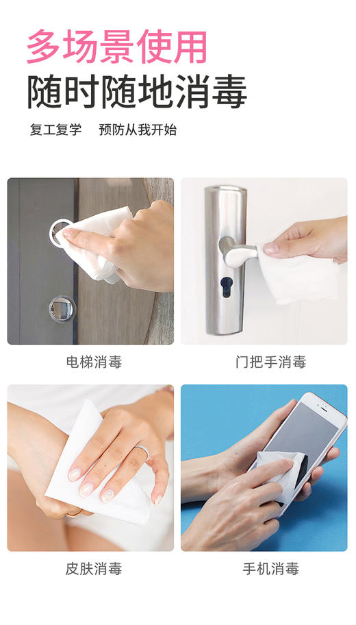【泰迪熊联名款】涤小萌酒精卫生湿巾75%差旅防护·一擦双效·母婴安心，随时随地的健康守护 商品图5