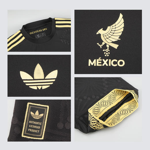 小李子ADIDAS阿迪达斯墨西哥队特别款球员版短袖球衣成人男JF2639 商品图3