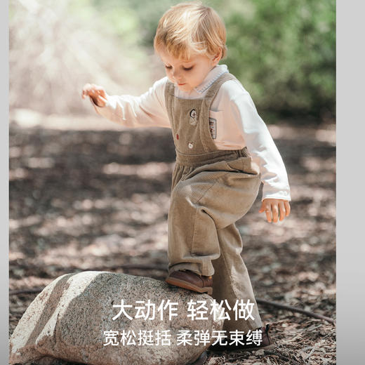 【宝宝服饰】嫚熙童装儿童背带裤男女宝秋季灯芯绒裤子 商品图3