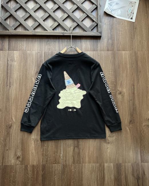 秋日新款NewEra纽亦华MLB卫衣男女NY冰淇淋印花运动套头衫 商品图5