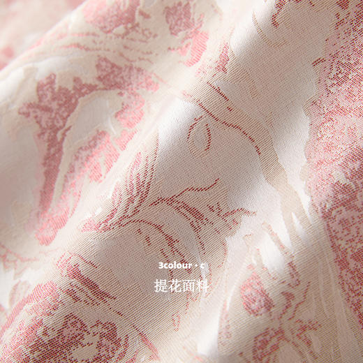 三彩【云重烟轻】2025冬季新款提花外套盘扣宽松开衫上衣C 商品图3