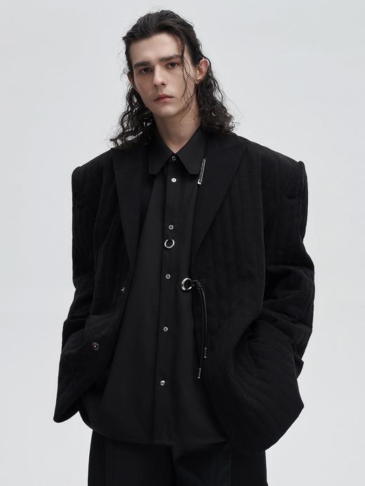 TIWILLTANG启世录“矵佚”绗棉宽肩西装 商品图1