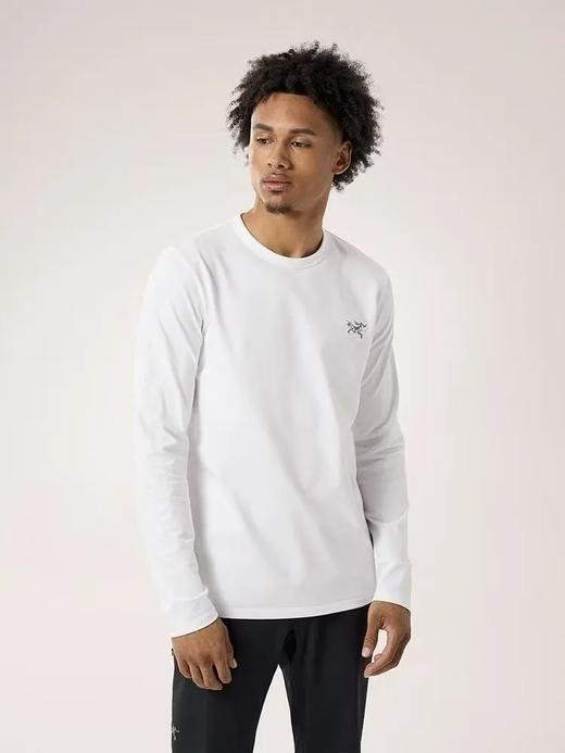 2025秋季新品A透气男子棉质长袖T恤 重工绣花印花款 商品图2