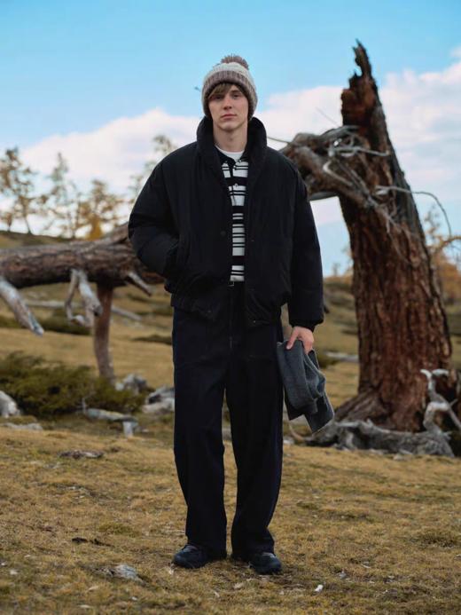 Evistub/E-4DWT835/青果领加厚复古棉服外套 商品图0