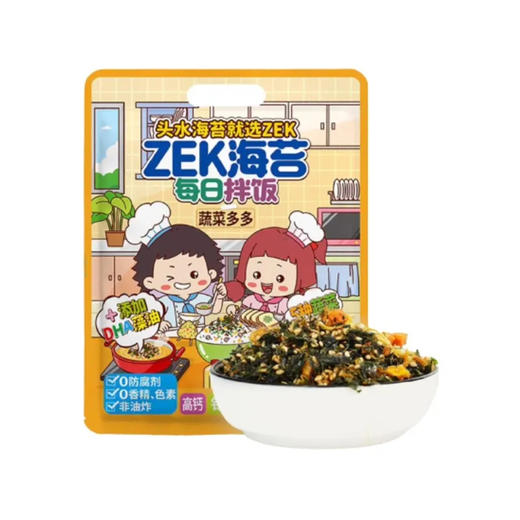 【超市】ZEK蔬菜多多每日拌饭海苔70g 商品图0