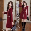 气质时尚名媛收腰显瘦拼接撞色粗花呢连衣裙YJLY83816 商品缩略图1