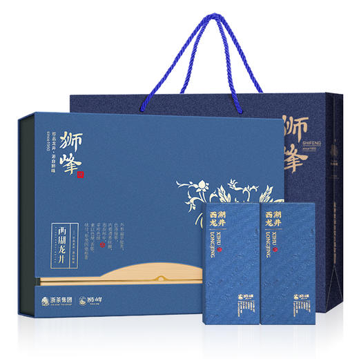 狮峰牌特级西湖龙井青花礼盒200g.WN 商品图2