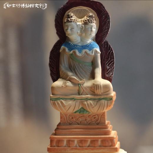 四川南龛石窟双头瑞佛冰箱贴文创周边树脂双头佛纪念品磁吸礼物 商品图0