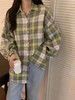 【秋上新】吉妮品牌 018D绿色格子衬衫-喜出 商品缩略图4