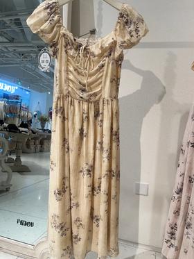 【门店同款】ENJOY夏季浪漫-水墨绘梦抽褶连衣裙 157145259