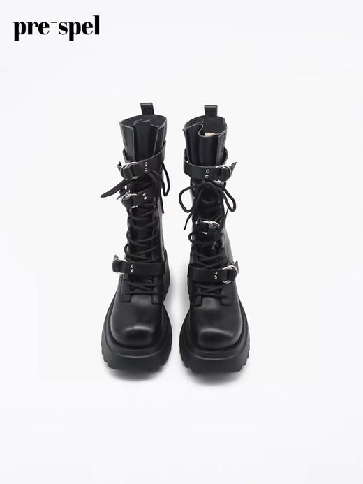 漫画腿绑带马丁靴 商品图2