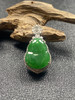 【FC0177】18K金镶嵌翡翠葫芦吊坠 色泽阳绿  玉质细腻 款式精致 商品缩略图1