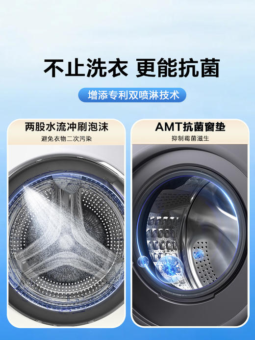 海尔Leader统帅10kg大容量直驱家用全自动滚筒洗衣机洗烘一体676 商品图1