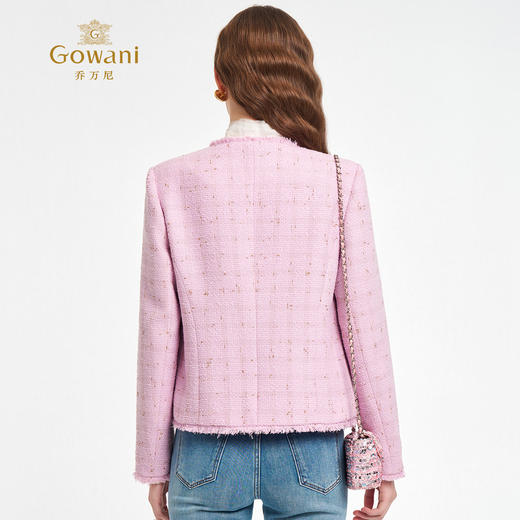 乔万尼2025新品经典粗花呢小香风通勤外套ED3B309 商品图4