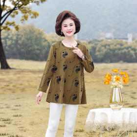 2025年春季新款显瘦遮肚百搭洋气衬衫中年妈妈时尚中长款