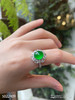 玻璃种艳绿蛋面戒指【5022409】具体价格微信咨询 商品缩略图5