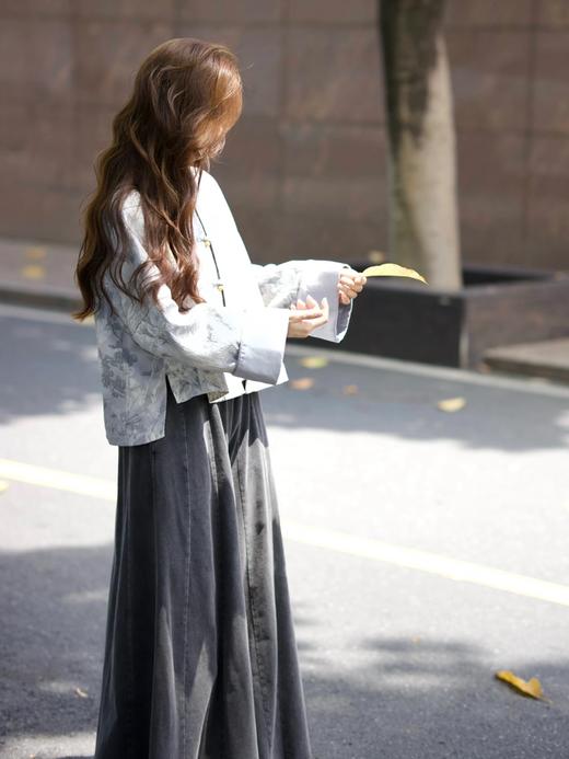 【百图lulu定制】【玉兰外套】新中式 提花 圆领 古典婉约 长袖外套 商品图7