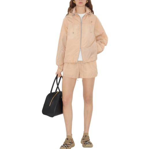 TY27-Burberry博柏利 SS25 纯色连帽双向拉链开合夹克外套 女款（QQ） 商品图1