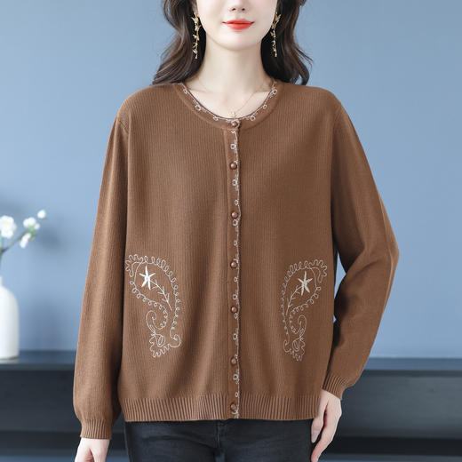 CC 10-6616宽松休闲针织开衫显瘦毛衣外套 商品图2