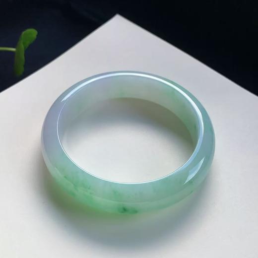 高货翠绿色翡翠手镯 传家宝温润圆满中式翡翠手镯49625031815H（一口价） 商品图2