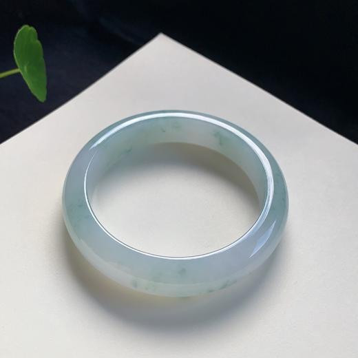 高货飘花翡翠手镯 传家宝温润圆满中式翡翠手镯49625031812H（一口价） 商品图2