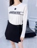 TY16-DIOR迪奥  SS23 Logo字母条形图案印花圆领套头长袖  女款 白色（QQ） 商品缩略图1