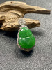 【FC0177】18K金镶嵌翡翠葫芦吊坠 色泽阳绿  玉质细腻 款式精致 商品缩略图0