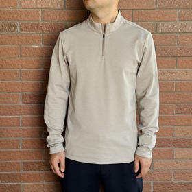 25秋-男士科*隆半拉链设计速干长袖T恤/上衣【包邮+三天无理由退换】