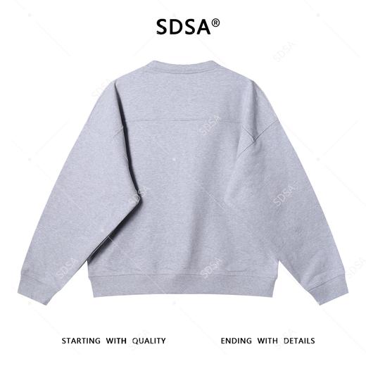 SDSA男士秋冬新款痞帅男装撞色刺绣字母印花圆领卫衣百搭时尚上衣 商品图5
